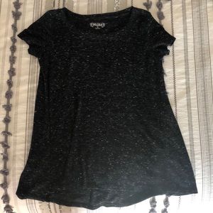 Heathered black tee shirt
